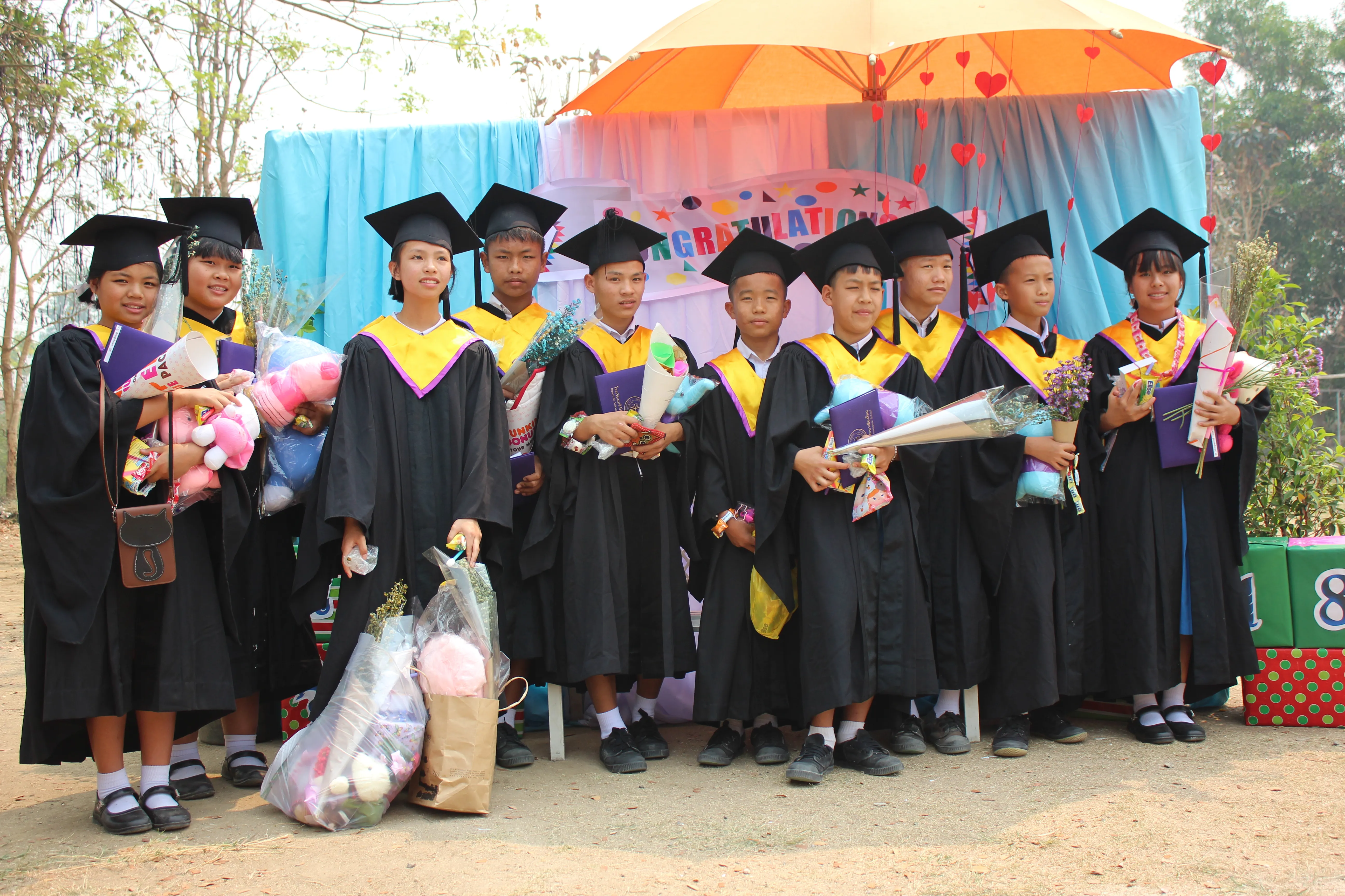 YCF children at graduation